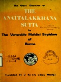 The Great Discourse On the Anattalakkhana Sutta