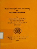 Basic Principles and Essentials of Myanmar Buddhism