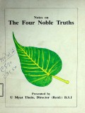 Notes On the Four Noble Truths