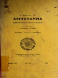 A Manual of Abhidhamma,Abhidhammattha Sangaha Vol.I and II (Complete)