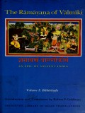The Ramayana of Valmiki Vol.I