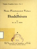 Some Fundamental Values of Buddhism