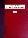 The Book of the Discipline Vol.I