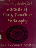 The Psychology Attitude of Early Buddhist Philosophy