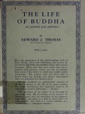 The Life of Buddha As Legend and History 