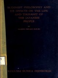 Buddhist Philosophy and Its Effects on the Life and Thought of the Japanese People