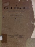 A Pali Reader With Notes and Glossary