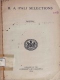 B.A. Pali Selections (Poetry)  (72p)