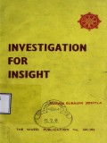 Investigation for Insight