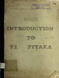 Preface Introduction to Tipitaka