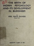 The Birth of Indian Psychology and Its Development in Buddhism
