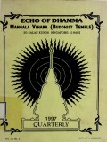 Echo of Dhamma; Mangala Vihara (Buddhist Temple)