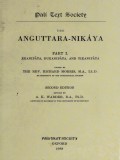 The Anguttara- Nikaya Part.I (Ekaka-Nipata, Duka-Nipata, and Tika Nipata)