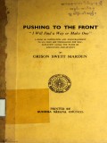 Pushing to the front: I will find a way or make one